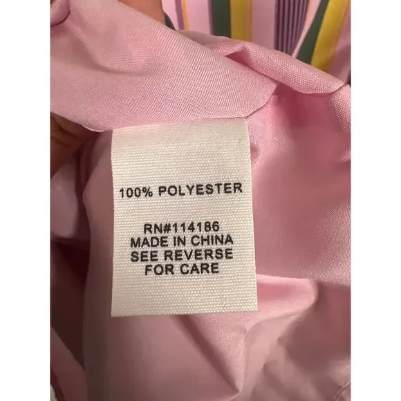 Adyson Pankor Smocked Waist Tank Hi Lo Dress Womens Size M Striped Sleeveless - Picture 8 of 9